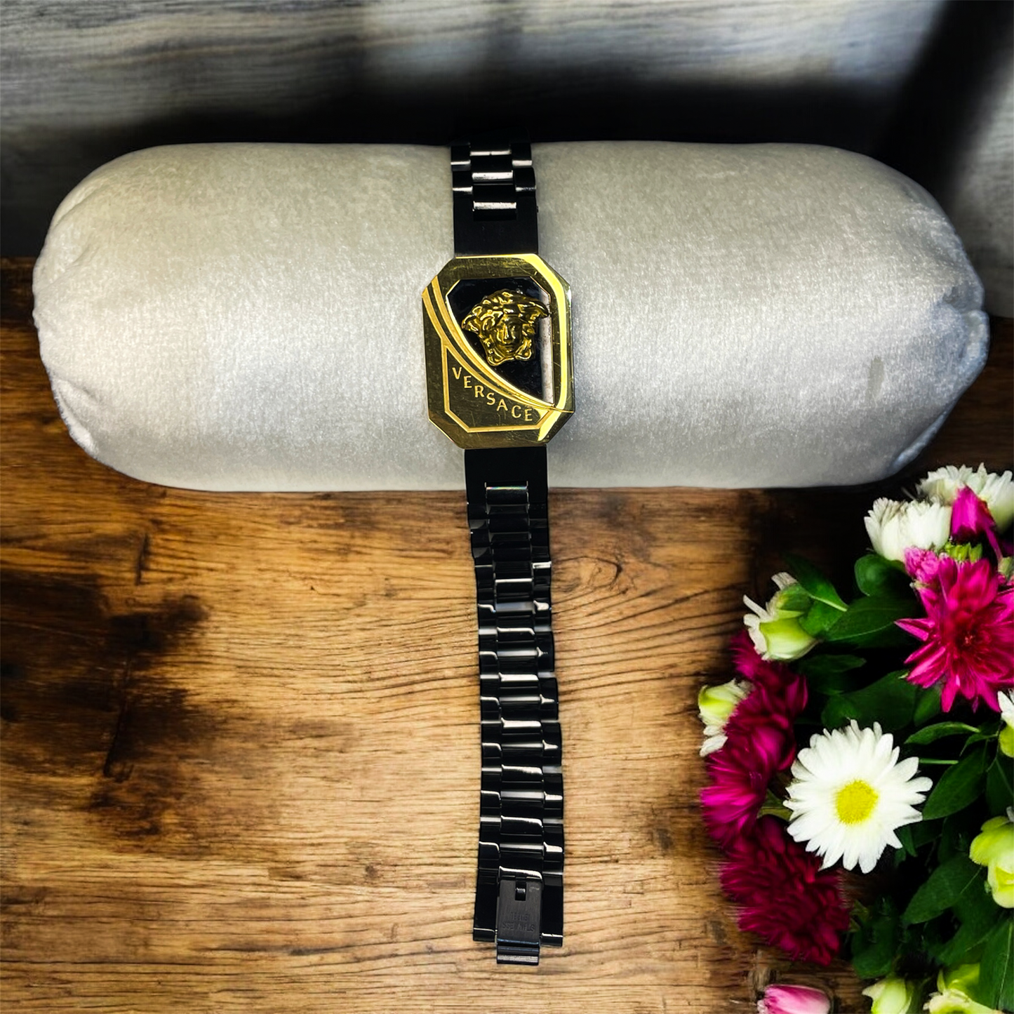 Rolex Aurora & Versace Aurora - Rold Gold Bracelet (2 Year Warranty)