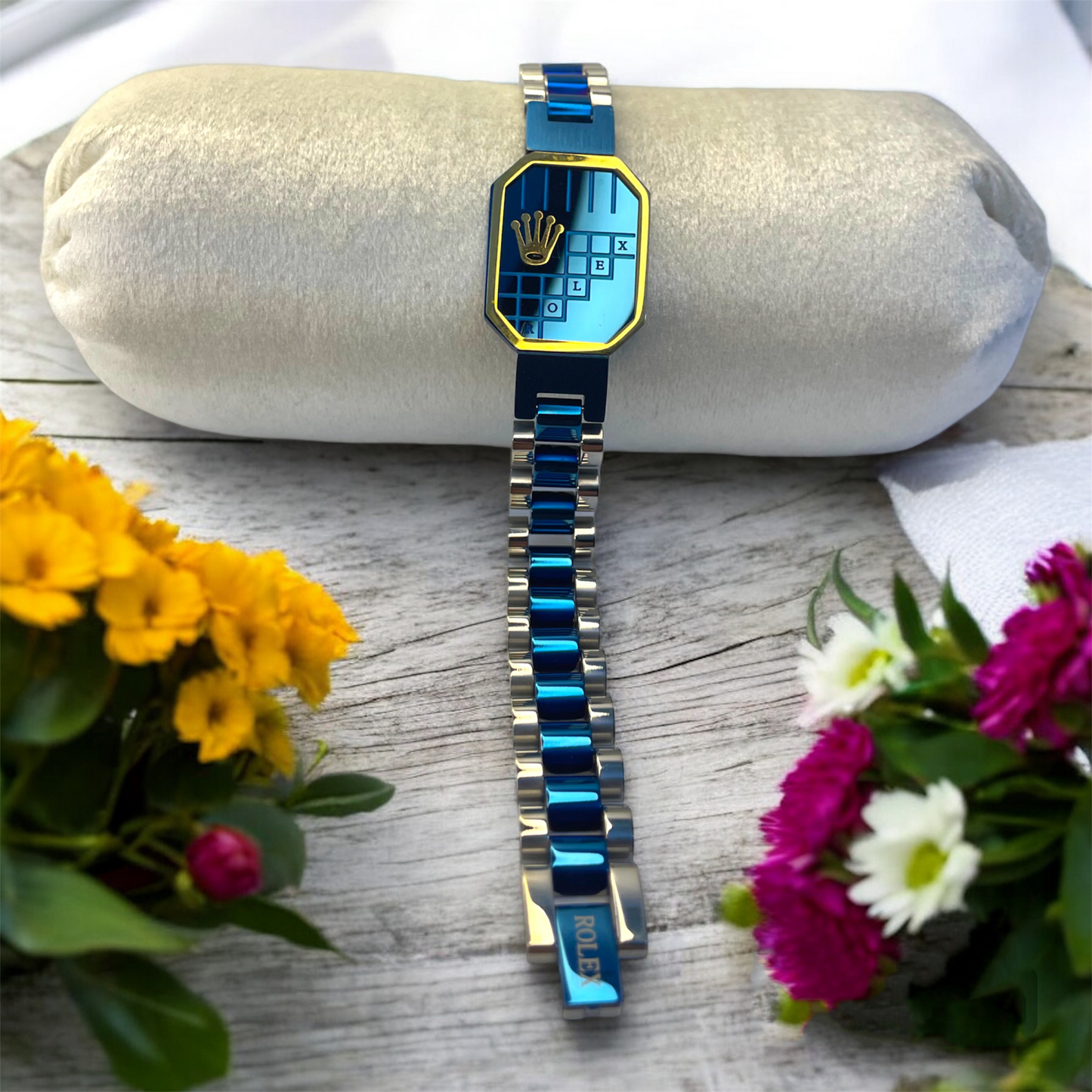 Rolex Aurora & Versace Aurora - Rold Gold Bracelet (2 Year Warranty)